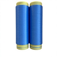Filament de nylon 100% polyamide 6 DTY 70D/24F teint en usine bleu 811, haute ténacité, antibactérien, pour tricot et couture