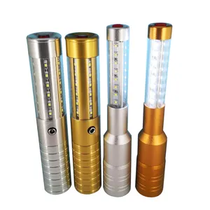 Bar supplies Decoration Rechargeable Metal Colorful Flashing Electronic Led Champagne Stick Set Wine Flash Stick