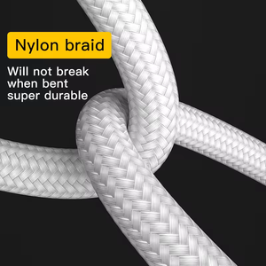 1M 2M 3M Universelles 2,4A Nylon-geflochtenes Schnellladekabel Typ C, Kompatibel mit Samsung iPhone 15, Schnelles Datenkabel - Product Image 2