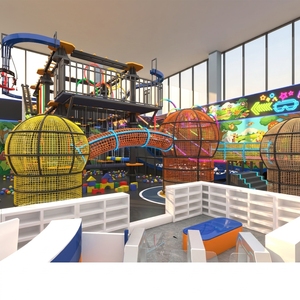 Aire de jeux intérieure futuriste néon pour e-sport, conception personnalisée, trampolines haute capacité, piscines à balles, compétitions amusantes, tendance - Product Image 2