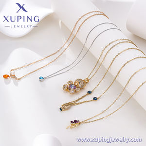 Collar de Cobre Bañado en Oro con Circonita Cúbica Sintética para Mujer, Tendencia de Moda y Éxito de Ventas de <span class=keywords><strong>CoCreate</strong></span> 2025 - Product Image 2