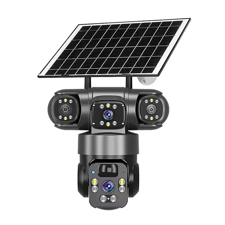 CAMARA DOBLE LENTE Y DOS SENSORES CON PANEL SOLAR