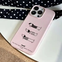 Nouvel arrivage de coque de téléphone portable en cuir motif teckel pour 17 16 15plus 13pro 11 12promax pour 14 15 13 12 11 modèles pull Pro