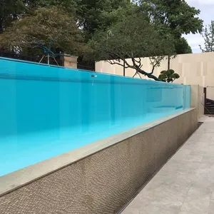 High Quality Custom 200mm 100mm 20mm Plastic Transparent Acrylic Panel For Piscina Container Pools With Acrylic Glass