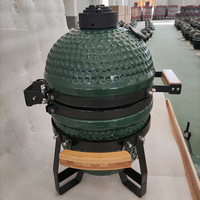 MCD Mini grille Kamado en céramique de 13 pouces avec poignées latérales four Barbecue Portable d'extérieur