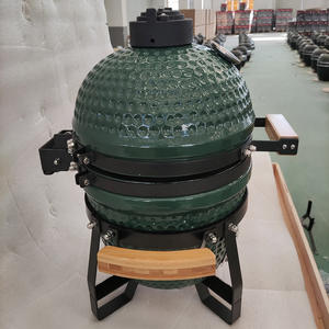 MCD <span class=keywords><strong>Mini</strong></span> grille <span class=keywords><strong>Kamado</strong></span> en céramique de 13 pouces avec poignées latérales four Barbecue Portable d'extérieur - Product Image 3