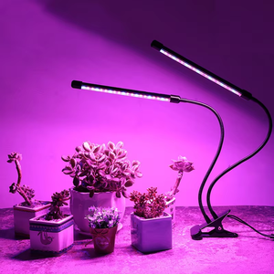 Lampes de culture pour plantes Joystar à 2 têtes, <span class=keywords><strong>LED</strong></span> USB de bureau avec gradation à 10 niveaux et minuterie pour plantes succulentes - Product Image 5