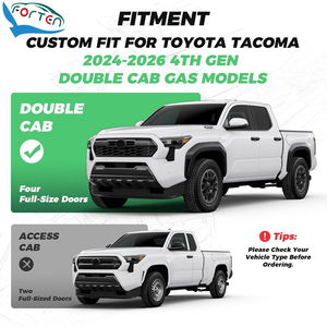 Housses de siège en cuir complètes pour Tacoma 4ème génération 2024 2025 2026 Double cabine SR5 TRD Off-Road Sport Limited Trailhunter PreRunner - Product Image 2