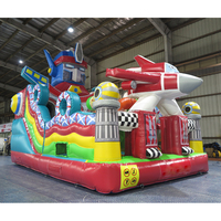 Toboggan Gonflable Commercial Clown Bouncy House 6x4m pour Location Extérieure - Aire de Jeu Gonflable pour Enfants