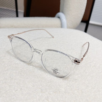 Gafas Redondas con Marco para Hombre y Mujer, Anti Luz Azul, Marcos de Gafas TR90, Marcos Ópticos para Computadora, Logotipo Personalizado, Gafas Anti Luz Azul
