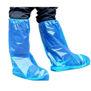 Descartável <span class=keywords><strong>PE</strong></span> Sapato Longo Bota Cobre Espessado Anti-Slip Impermeável Overshoes - Product Image 3