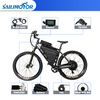 Kit de conversion de vélo électrique Sailimotor haute performance 48V 52V 60V 1500W 2000W avec contrôleur sinusoïdal