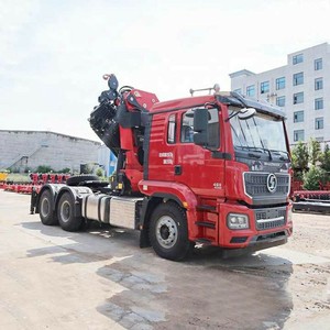 Camion tracteur Shacman 6X4 à 10 roues avec grue hydraulique pliante de 20, 25 ou 30 tonnes à vendre - Product Image 5