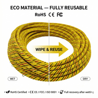 Câble de détection de fuite d'eau ABS Fast Connect IP 6mm 75C résistant aux acides et aux alcalis, alarme stroboscopique, longueur personnalisée 100-200m, portée de détection