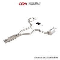 Silencieux d'échappement Catback en titane, pour Benz W218, CLS300, 350, 320, E320, 260, 3.5, 2.0T, 3.0T, meilleure vente en gros