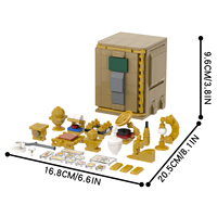 MOC1799 Caja de Seguridad Color Arena, 290 Piezas, Juego de Bloques de Construcción de Plástico para Armar y Coleccionar, Regalo para Niños