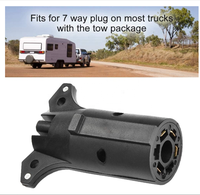 Convertisseur de feux de remorque 12 V 7 à 4 broches, norme américaine, prise de feux de remorque, câble de camion, adaptateur de connecteur