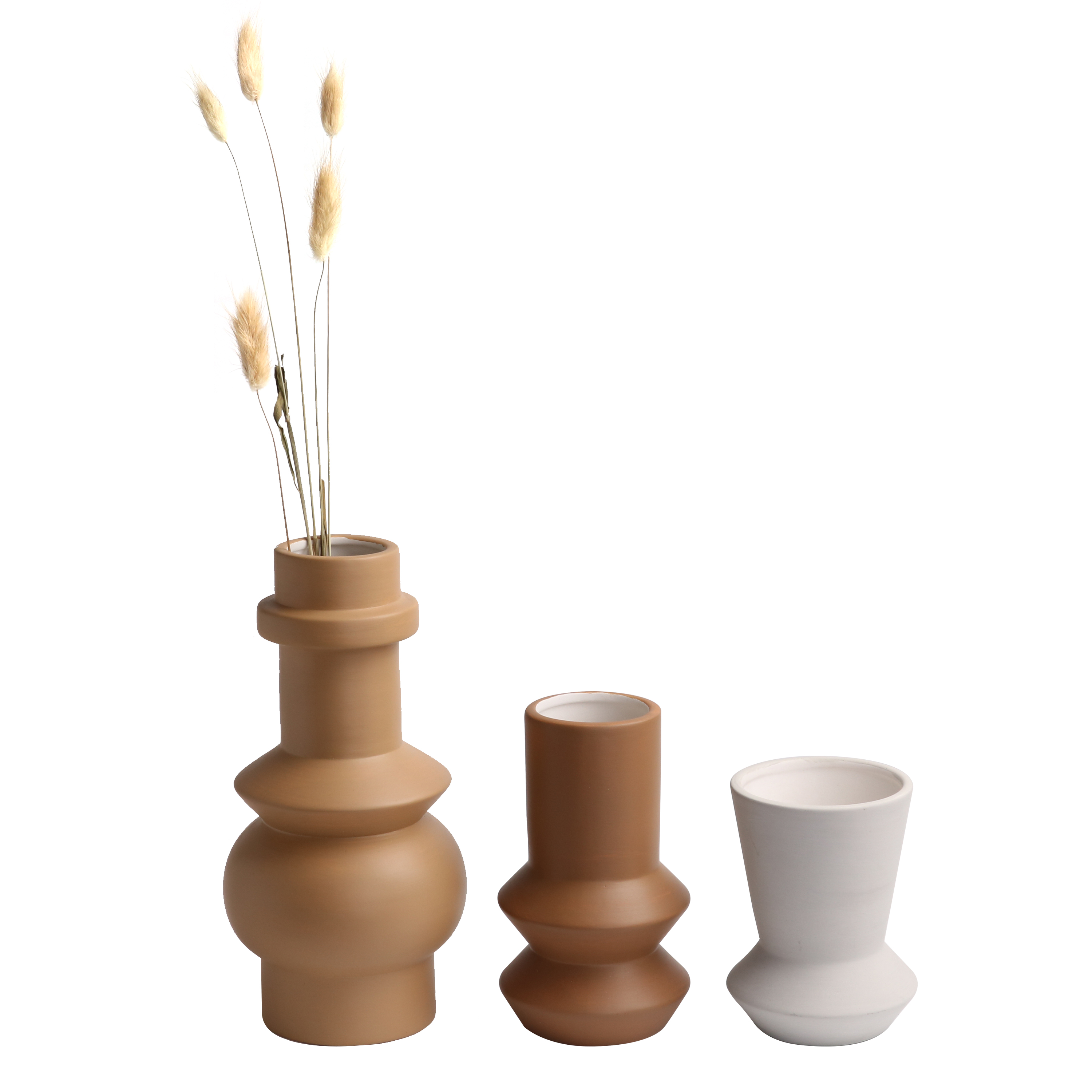 Нестандартной формы K & B, керамическая Геометрическая ваза в скандинавском стиле morandi, красочная матовая Современная Геометрическая ваза