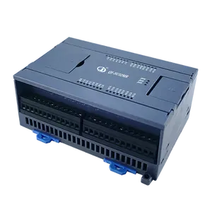 Huaqingjun 16DI 16DO 릴레이 출력 PLC RS485 232 LAN 사다리 다이어그램 산업 자동화를 위한 프로그래밍 가능한 논리 컨트롤러