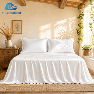 Cloudland Bianco Certificato ISO9001 e BSCI, 400TC, Misura Personalizzabile, Moderno, Per Tutte le Stagioni, Ecologico, di Alta Gamma, Organico Tessuto a Mano - Product Image 1