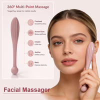 Bâton de massage double usage pour le lifting du visage et le Gua Sha du dos