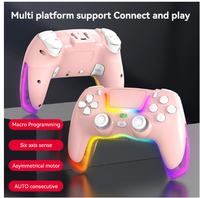 Manette de jeu sans fil P07 pour PS4/Switch/IOS/Android/PC Contrôleur de jeu RGB Poignée BT Accessoires de console Manette de jeu sans délai