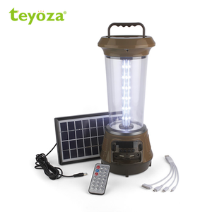 Teyoza funzione radio portatile <span class=keywords><strong>solare</strong></span> ricaricabile led lanterna da campeggio <span class=keywords><strong>con</strong></span> <span class=keywords><strong>pannello</strong></span> <span class=keywords><strong>solare</strong></span> - Product Image 3