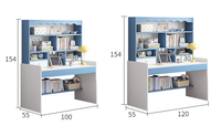 Bureau pour enfants YQ JENMW avec pieds réglables en hauteur, table d'étude