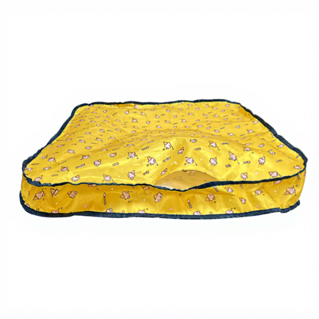 Tapa cuadrada - amarilla [sin aro de acero] pedido mínimo 100