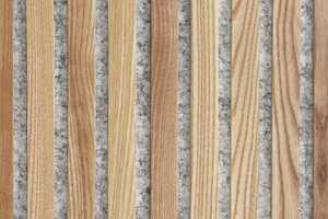 Paneles acústicos <span class=keywords><strong>de</strong></span> ceniza blanca <span class=keywords><strong>de</strong></span> altura completa Hanghe con certificado EUDR, pared <span class=keywords><strong>de</strong></span> <span class=keywords><strong>listones</strong></span> <span class=keywords><strong>de</strong></span> <span class=keywords><strong>madera</strong></span> con fieltro gris para separación acústica - Product Image 3