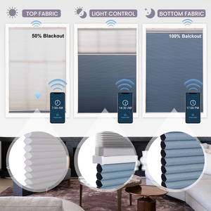 Up <strong>and</strong> Down <strong>Both</strong> Open Home Decoration Horizontal Honeycomb Double Cell <strong>Blind</strong> Electric Perfect Fit Honeycomb <strong>Blinds</strong> - Product Image 1