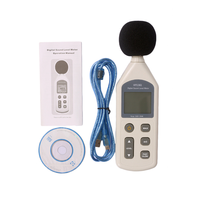Digital USB Noise Meter Sound Level Meter Decibel Meter Industrial CE OEM A/C 1 Years TONY 31.5hz~8.5khz 5digits CN;GUA HY1361
