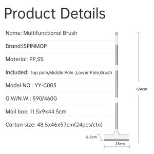 <span class=keywords><strong>Spazzola</strong></span> per Pavimenti OKKiHOME con Manico Regolabile da 50 Pollici, Setole Rigide per Pulizia di Doccia, Pareti, Pavimenti, Vasche e Piastrelle - Product Image 2