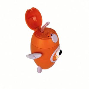 Bouteille d'eau portable Tritan 500 ml pour enfants avec paille, motif fusée mignonne, idéale pour la rentrée scolaire - Product Image 1