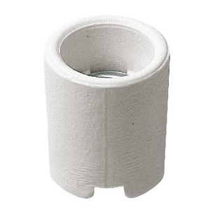 Portalampada in Porcellana Bianca E14 Altezza 3,3 Cm per Apparecchi di Illuminazione - Product Image 1