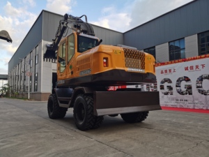 Maquinaria de construcción Jinggong excavadora de China excavadora mecánica excavadora de ruedas para la venta - Product Image 5