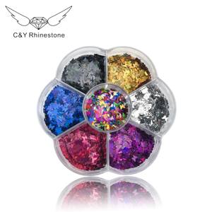 CY Color mezclado mariposa corazón pegatinas calcomanías brillo uñas arte lentejuelas Decoración - Product Image 6