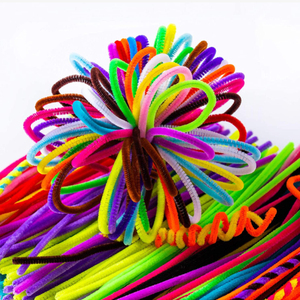 Palos peludos suaves multicolores, tallos de chenilla, limpiador de tuberías artesanal, alambre giratorio hecho a mano para manualidades DIY de Navidad - Product Image 2