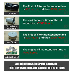 10HP compresor de aire accesorios de mantenimiento filtro de aire + filtro de aceite + separador de gas de aceite - Product Image 6