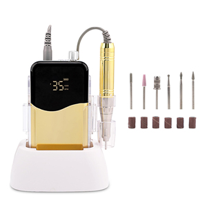 Nouvelle arrivée - Perceuse à ongles sans fil professionnelle, moteur sans balais 35000 tr/min, poignée 85W, lime à ongles portable, machine de manucure - Product Image 6