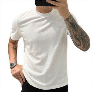 <b>Men's</b> <b>White</b> <b>Slim</b> <b>Fit</b> Short Sleeve <b>T</b>-<b>Shirt</b> 100% Cotton O-Neck Casual Jersey Knitted Blank Solid Color - Product Image 1