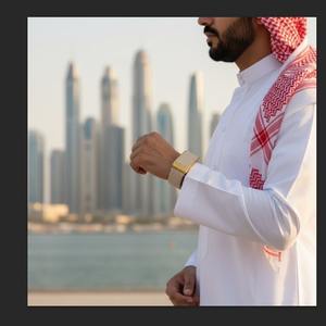 Bracelets de montre intelligents Handodo en nylon tricoté respirant avec boucle à dégagement rapide, accessoire doré, style mode - Product Image 6