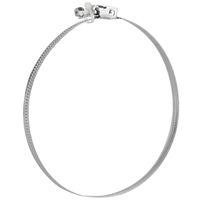 Collier de serrage réglable en acier galvanisé de 11 pouces Collier de serrage à bande à dégagement rapide pour tuyaux Fixation zinguée