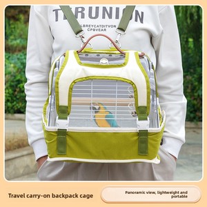Cage de voyage portable pour oiseaux en acrylique transparent pour le <span class=keywords><strong>camping</strong></span> en plein air, les voyages en voiture, les animaleries et la vente au détail - Product Image 5