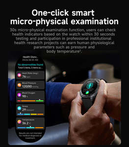 2025 New Appearance Smart <b>Watch</b> AMOLED 466*466 Support NFC Payment BT Call Body Temperature ET492 Smart <b>Watches</b> Fitness tracker - Product Image 4