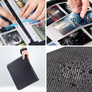 YY High Quality PU Leather <b>Card</b> Game Portable Trading <b>Card</b> <b>Binder</b> for Collection Album Photo Holder Board Game - Product Image 6