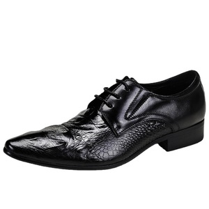 Zapatos Oxford de Cuero Genuino para Hombre, con Punta en Pico, con Cordones, Estampado Animal, para Oficina y Trabajo, para Todas las Temporadas - Product Image 5