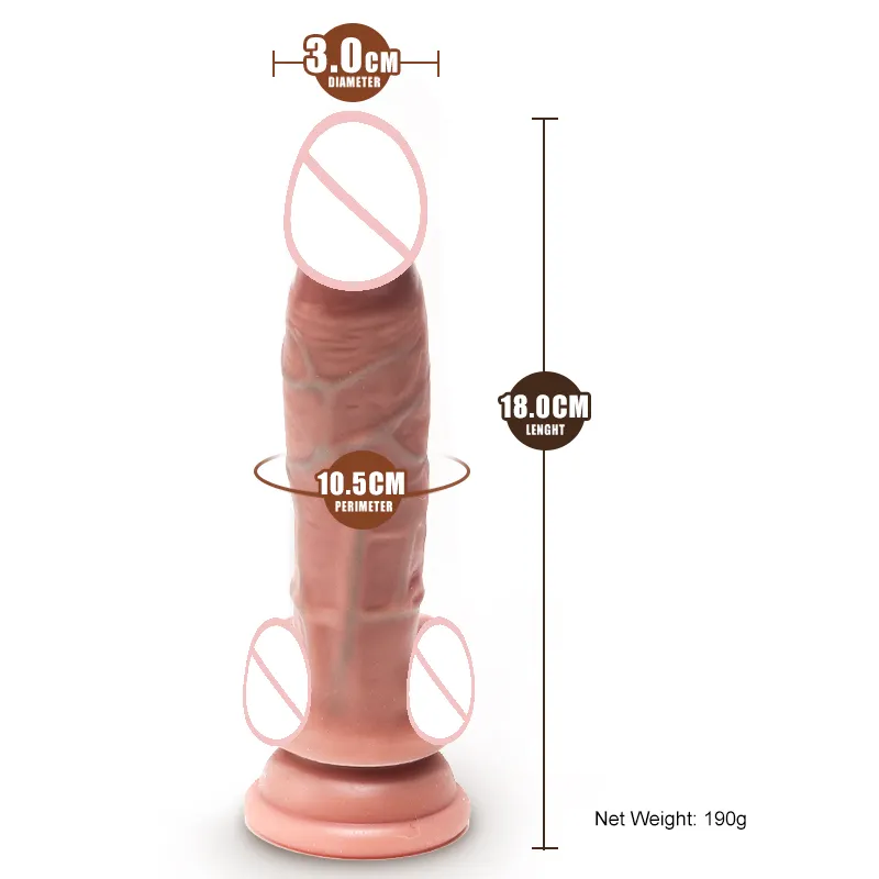 Vibrador realista para mulheres, brinquedo sexual para estimulação de masturbação feminina, 7.08 polegadas, ideal para mulheres