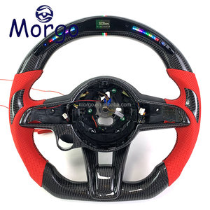Accessori Interni per <span class=keywords><strong>Alfa</strong></span> <span class=keywords><strong>Romeo</strong></span> Stelvio Ti 2019+ Giulia, Volante in Fibra di Carbonio Personalizzato con LED RPM - Product Image 1