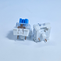 Interrupteur tactile mécanique bleu à 2 broches compatible MX pour clavier de jeu, clavier de bureau personnalisé, bricolage